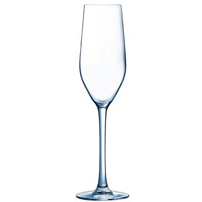 Mineral champagne glass 16 cl. with print