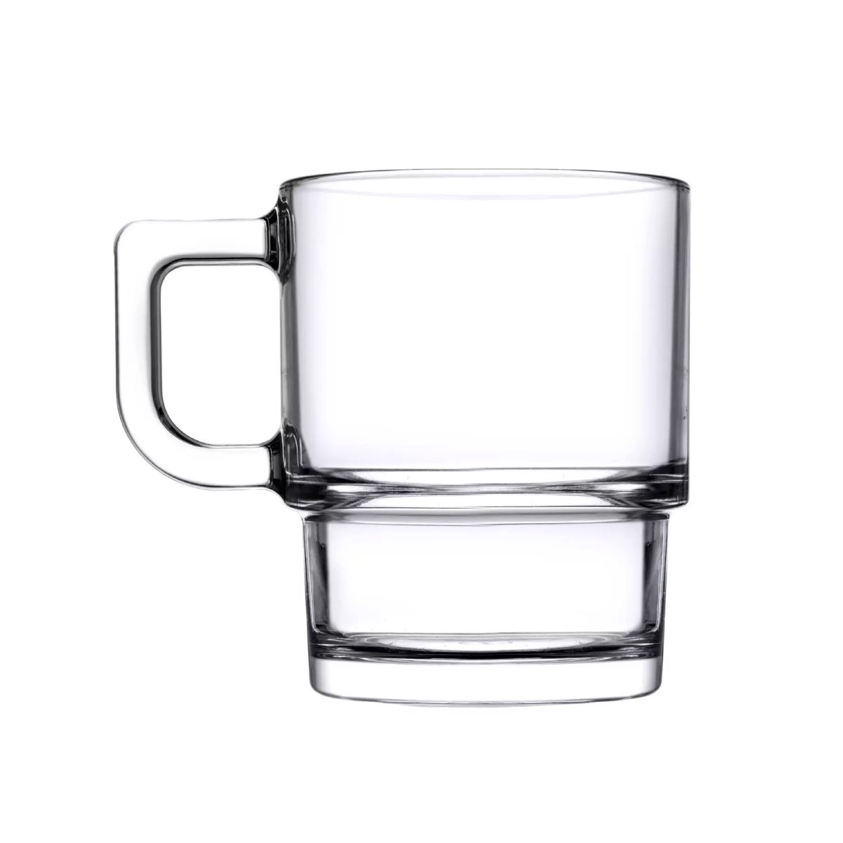 Transparant theeglas Hill van 32 cl in glas, met strak vooraanzicht en heldere drinkrand.