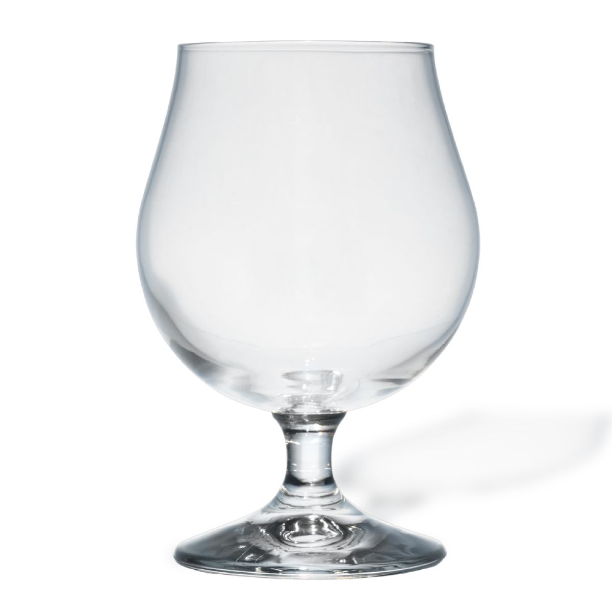 Vooraanzicht van het Bierglas Breughel 48 cl., een taps toelopend glas met glad oppervlak en stevige voet.
