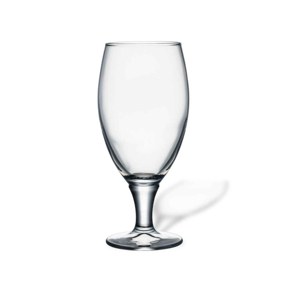 Bierglas Cheers 32,5 cl transparant glas, vooraanzicht zonder bedrukking