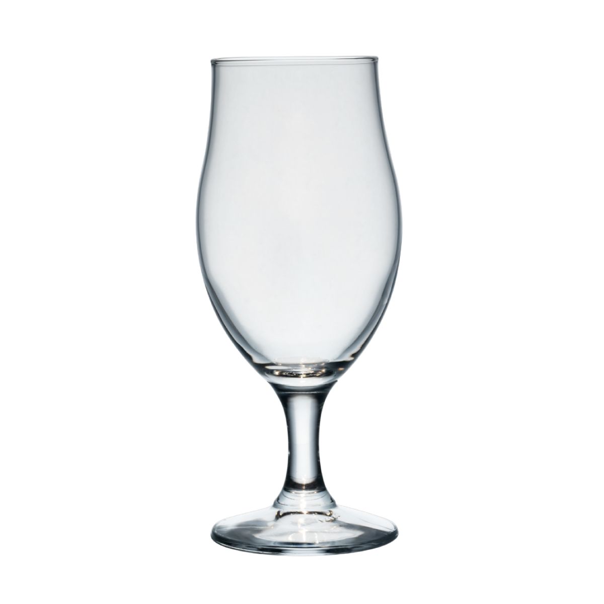 Bierglas Executive 38 cl transparant glas, vooraanzicht zonder bedrukking