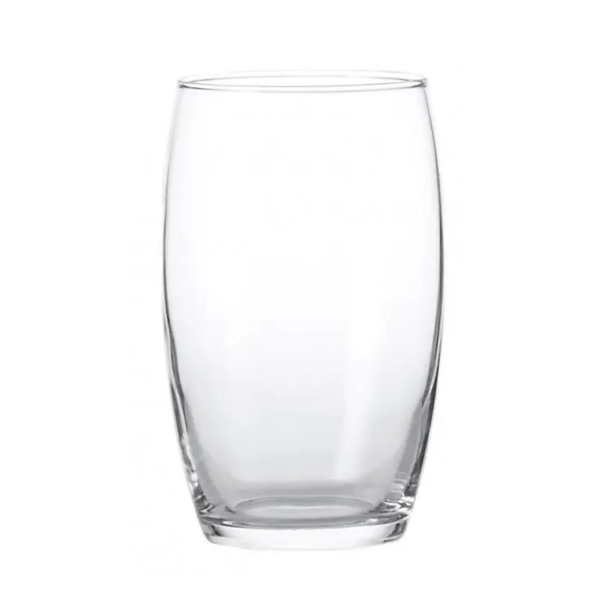 Vooraanzicht van Cosy Moments tumbler hoog 36 cl. met slanke vorm en transparant oppervlak. Vooraanzicht van Cosy Moments tumbler hoog 36 cl. met slanke vorm en transparant oppervlak.