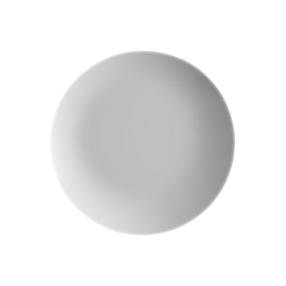 Rond coupe bord Isabelle van 16 cm in wit porselein, recht van voren gefotografeerd.