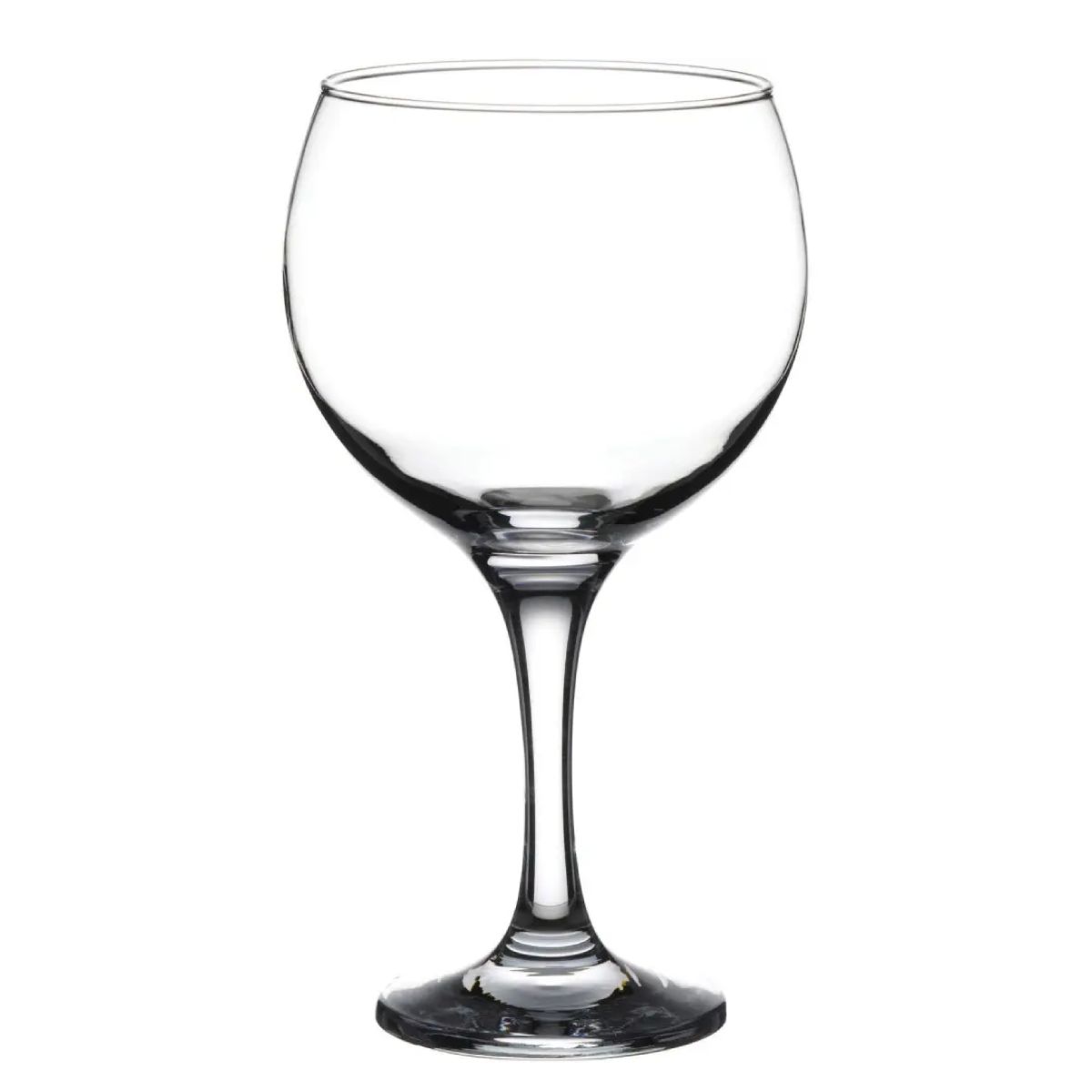 Vooraanzicht van Gin Tonic Glas Bistro Cubata 63 cl. van helder glas. Vooraanzicht van Gin Tonic Glas Bistro Cubata 63 cl. van helder glas.
