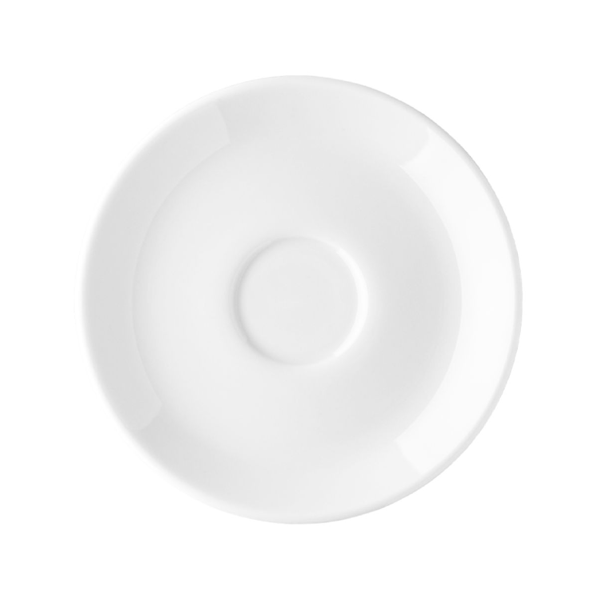 Isabelle Cappuccino Schotel 16 cm porselein, vooraanzicht zonder bedrukking