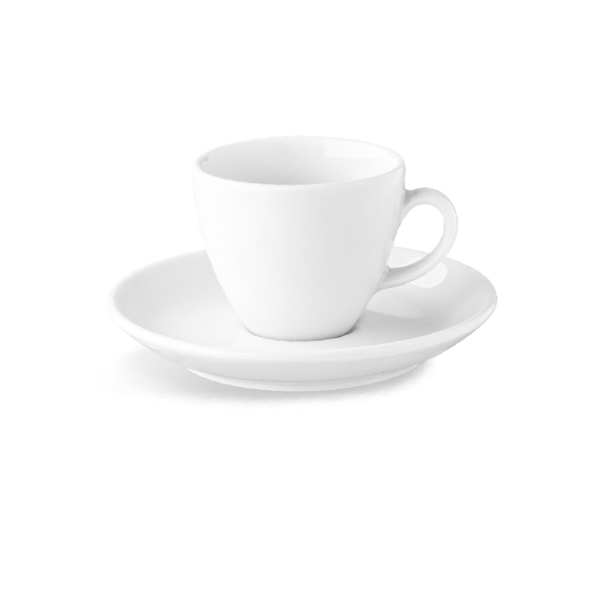 Isabelle Espresso 8 cl set porselein, kop en schotel, vooraanzicht zonder bedrukking