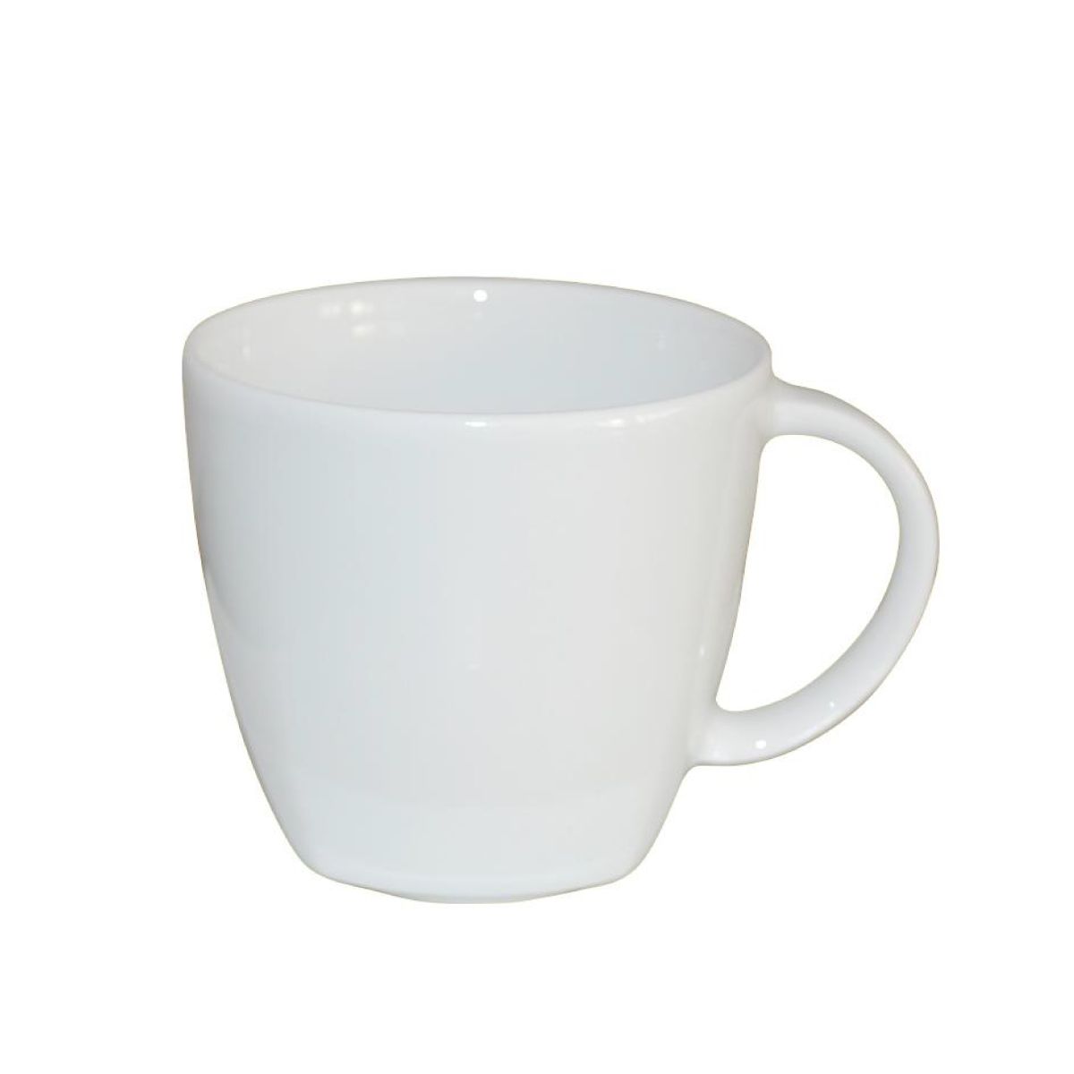 Kirsten koffiekop 20 cl wit porselein, vooraanzicht zonder bedrukking