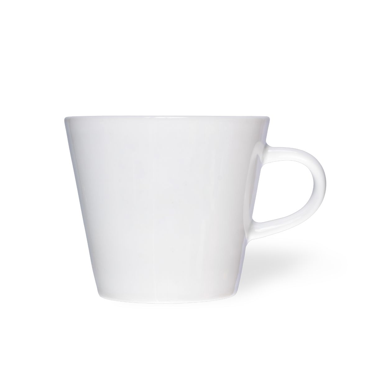 Koffiekop wit Neo Budgetline 19 cl. van porselein in vooraanzicht, met glad oppervlak en ronde vorm.