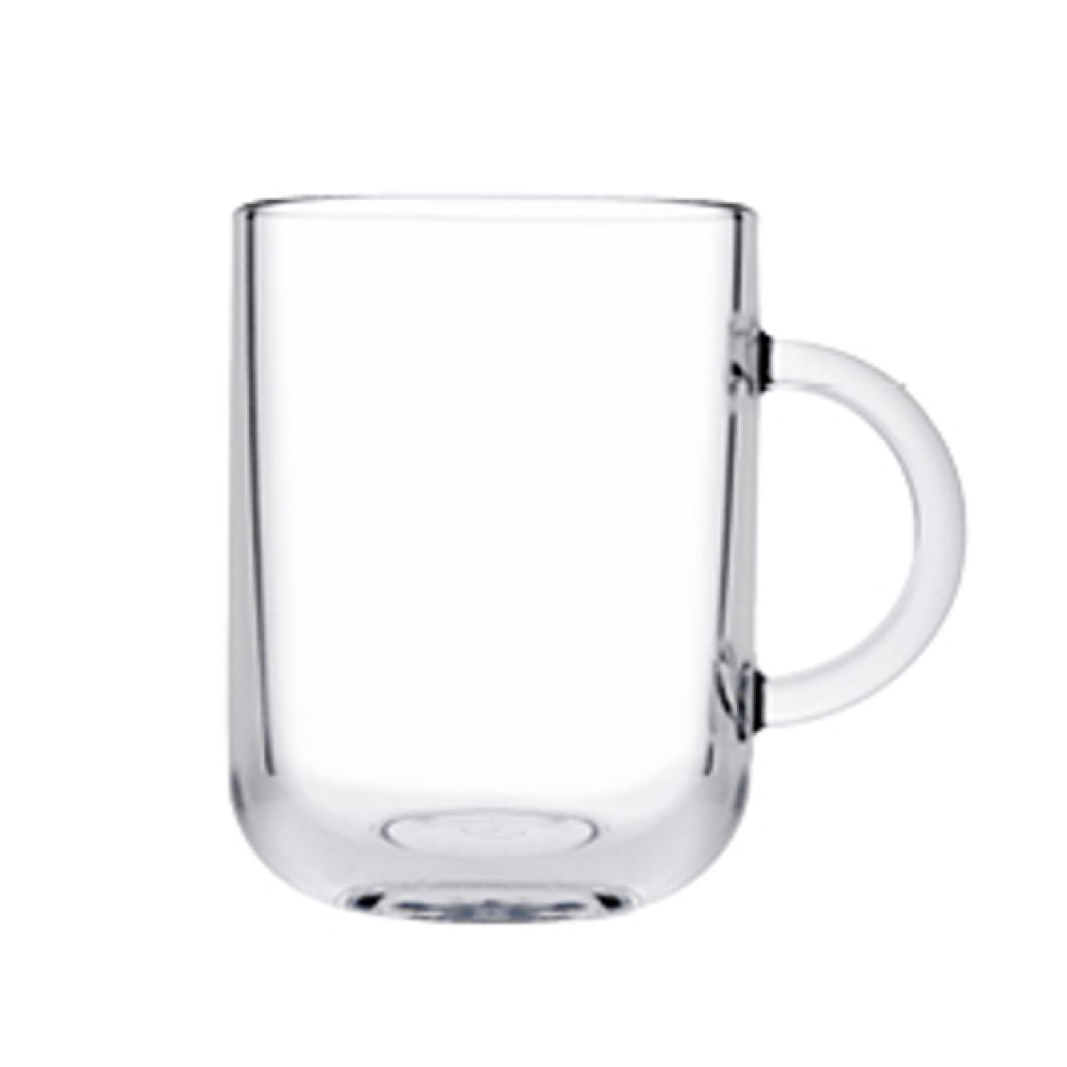 Theeglas Iconic 33 cl. van transparant glas, recht van voren in beeld met cilindrische vorm. Theeglas Iconic 33 cl. van transparant glas, recht van voren in beeld met cilindrische vorm.