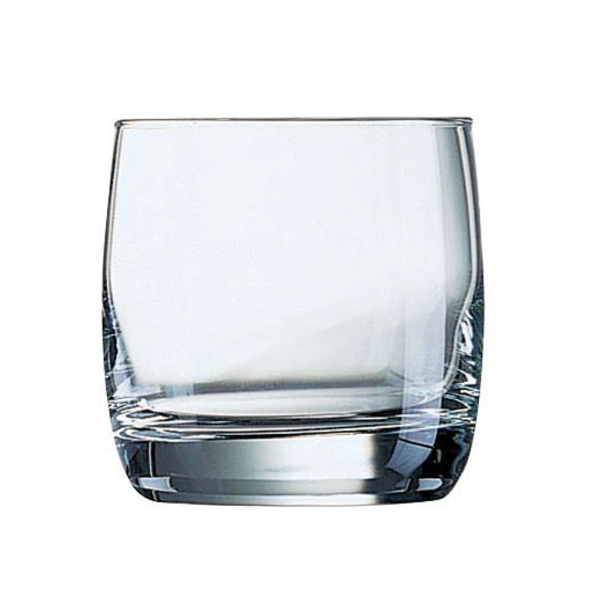 Transparante Vigne tumbler van 31 cl. in glas, recht van voren getoond met cilindrische vorm en glad oppervlak.