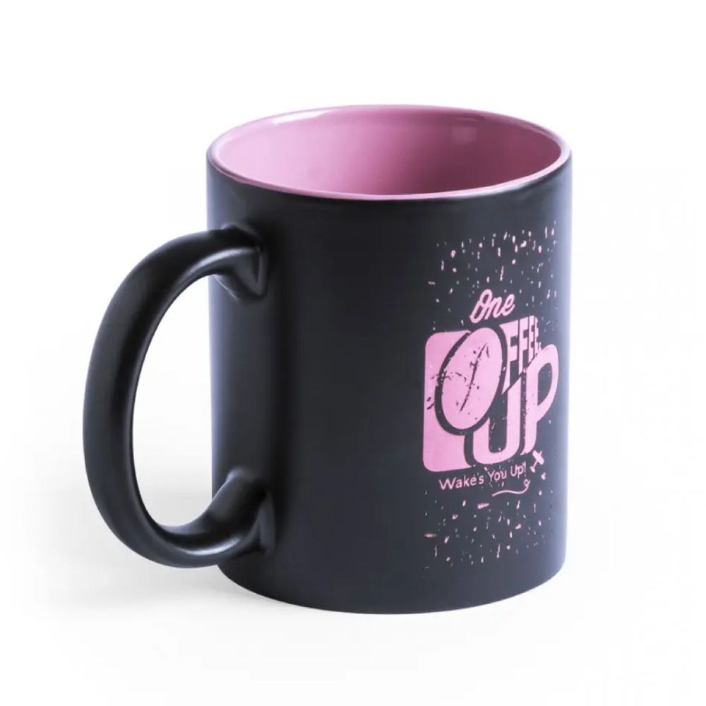 Mok Milo 35 cl. Zwart | Gekleurd binnen | Graveren