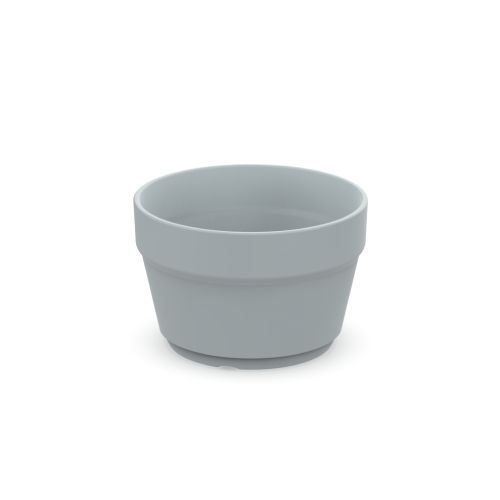Grey Plastic cup with 100ml capacity and option to print