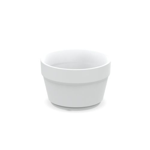 White Plastic cup with 100ml capacity and option to print