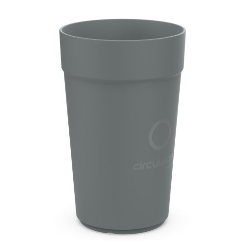 Dark Grey plastic mug with 100ml capacity printing