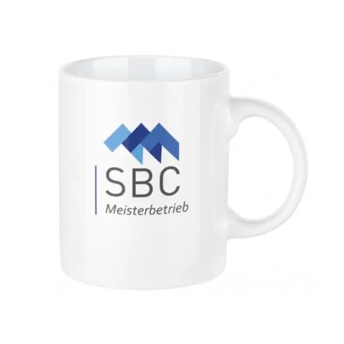 deze witte Senator Mok Maxi Mug van 25cl beschikt over de optie van bedrukken