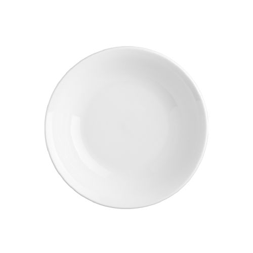 Witte schaal met een diameter van 16 cm en optie tot bedrukken op verschillende plekken