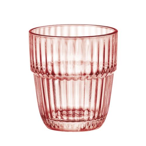 Barshine Tumbler glas van 31 cl. in helder oranje glas, recht vooraanzicht met symmetrisch en glad ontwerp.