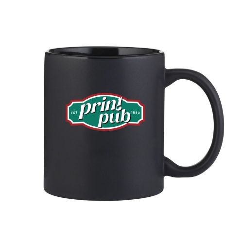 (Logo - Logo (2-4 kleuren) op vooraanzicht ) Kitty mok mat 35 cl. porselein logo-kleuren PrintPub