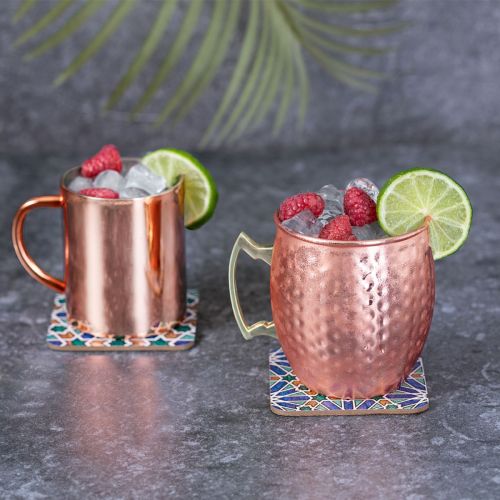 Moscow Mule beker 50 cl. (gehamerd) bedrukken