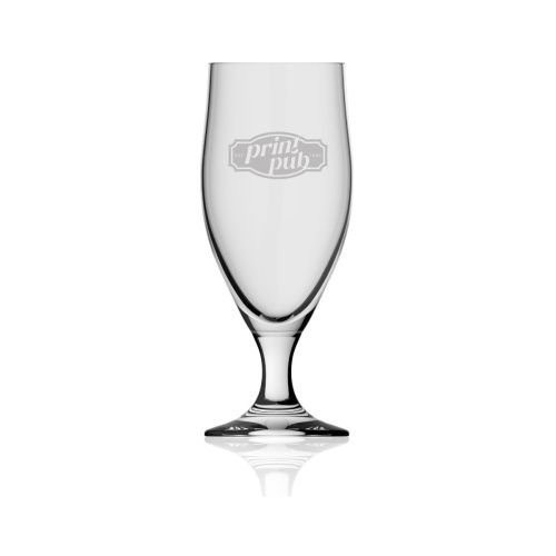 Bierglas Avano 33 cl glas met gegraveerd PrintPub-logo op de voorzijde