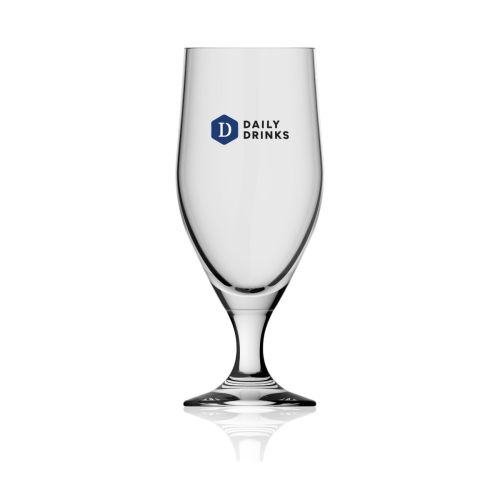 Bierglas Avano 39 cl. glas met meerkleurig DailyDrinks-logo bedrukt op de voorzijde