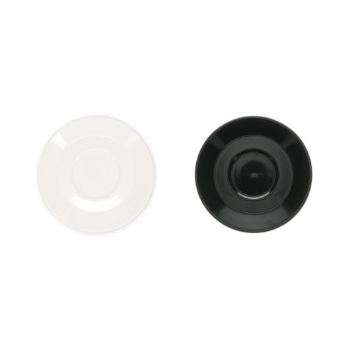 Overzicht van alle porseleinen kleurvarianten van de Baristo Latte Schotel 16,5 cm.