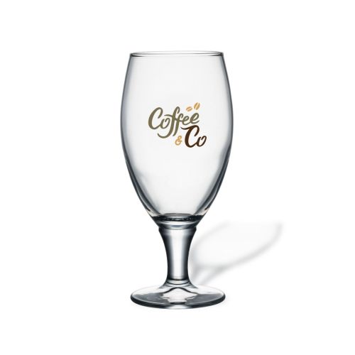 Bierglas Cheers 32,5 cl glas met meerkleurig CoffeeCo-logo op de voorzijde