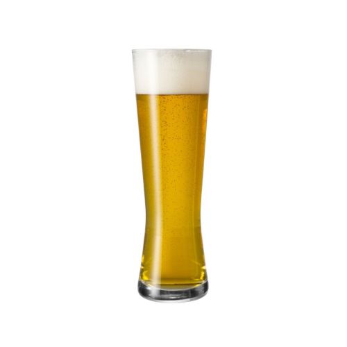 Bierglas Monaco 30 cl tapmaat gevuld met bier op een witte achtergrond, toont de heldere kleur en schuimkraag in het glas en geeft een realistisch beeld van het glas in gebruik.
