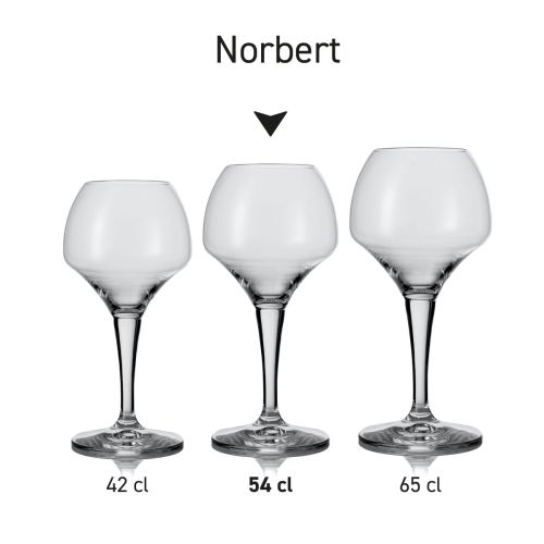 Serie bierglazen Norbert naast elkaar gepresenteerd met verschillende inhoudsmaten Serie bierglazen Norbert naast elkaar gepresenteerd met verschillende inhoudsmaten