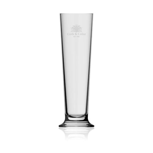 Bierglas Stange 38 cl. glas met gegraveerd CorkColor-logo op het voorpaneel