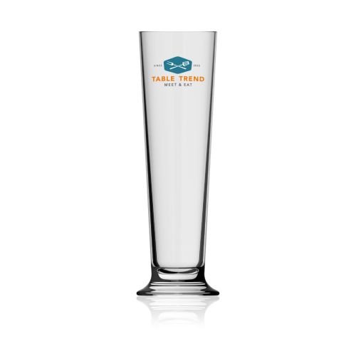 Bierglas Stange 38 cl. met meerkleurig TableTrend-logo op het voorpaneel
