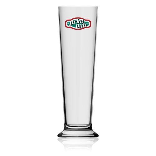 Bierglas Stange 65 cl. glas met meerkleurig PrintPub-logo op het voorpaneel