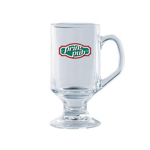 Vooraanzicht van Bock bierglas 29 cl. met meerkleurig PrintPub-logo. Vooraanzicht van Bock bierglas 29 cl. met meerkleurig PrintPub-logo.