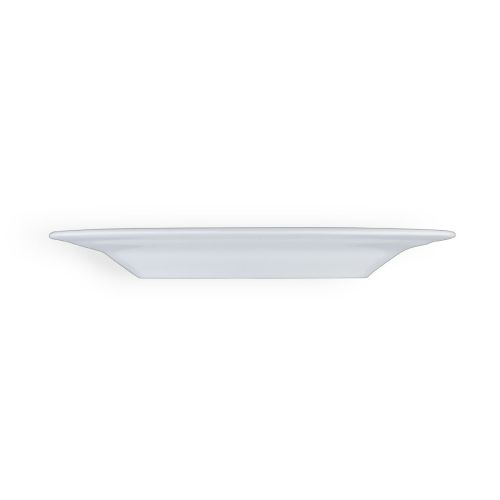 Bord Princip 21 cm porselein, zijaanzicht van de rand en het profiel