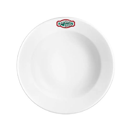 Bord Princip diep 23 cm van wit porselein met kleurrijk PrintPub-logo gedrukt op het bovenvlak. Bord Princip diep 23 cm van wit porselein met kleurrijk PrintPub-logo gedrukt op het bovenvlak.