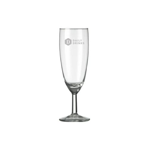 Champagneflute Gilde 16 cl. van glas met gegraveerd DailyDrinks-logo op het midden van het glas. Champagneflute Gilde 16 cl. van glas met gegraveerd DailyDrinks-logo op het midden van het glas.