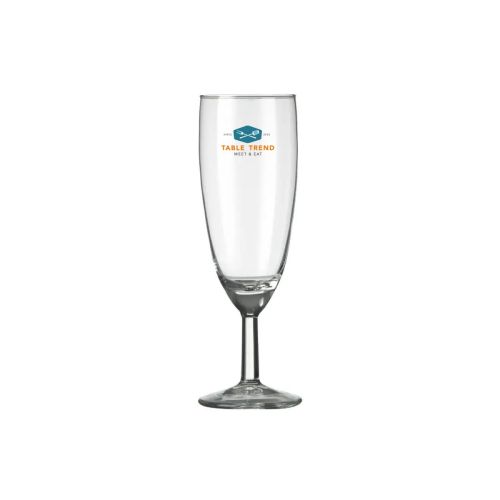 Champagneflute Gilde16 cl. met meerkleurig TableTrend-logo bedrukt op de voorzijde. Champagneflute Gilde16 cl. met meerkleurig TableTrend-logo bedrukt op de voorzijde.