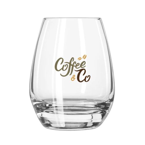 Esprit Tumbler glas 33 cl. bedrukt met meerkleurig CoffeeCo-logo op het voorvlak van het glas. Esprit Tumbler glas 33 cl. bedrukt met meerkleurig CoffeeCo-logo op het voorvlak van het glas.