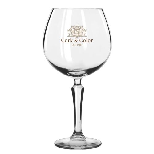 Gin tonicglas Spksy 58 cl glas met meerkleurig CorkColor-logo op het voorpaneel