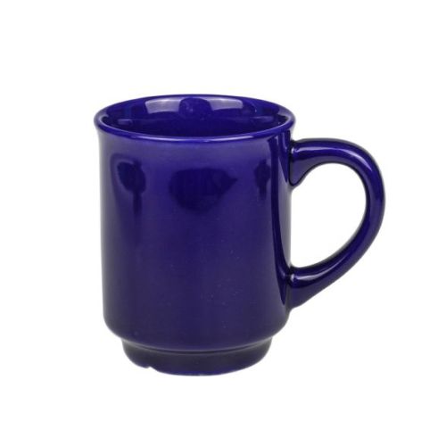 Glühwein mok 30 cl. met donkerblauw keramiek, vooraanzicht zonder bedrukking