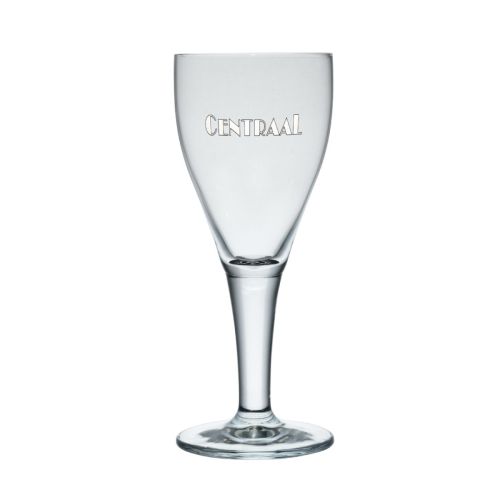 Harzer Pokal 25 cl tapmaat glas met meerkleurig Centraal-logo op de voorzijde