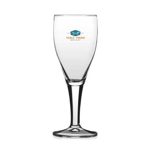 Harzer Pokal 25 cl tapmaat glas met meerkleurig TableTrend-logo op het voorpaneel