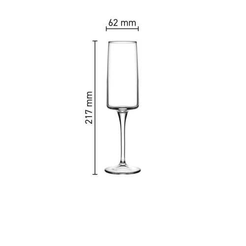 Infographic met glasafmetingen van het Iconic champagneglas 19 cl., inclusief hoogte en inhoud. Infographic met glasafmetingen van het Iconic champagneglas 19 cl., inclusief hoogte en inhoud.
