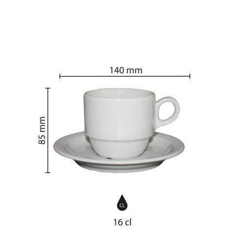 Infographic toont exacte afmetingen van Infographic toont exacte afmetingen van Legio Koffie wit porseleinen bekerset van 16 cl. Infographic toont exacte afmetingen van Infographic toont exacte afmetingen van Legio Koffie wit porseleinen bekerset van 16 cl.