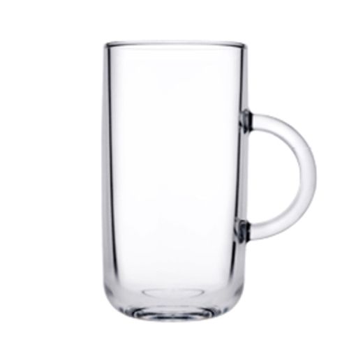Vooraanzicht van theeglas Iconic 27 cl. in transparant glas met rechte, gladde wand. Vooraanzicht van theeglas Iconic 27 cl. in transparant glas met rechte, gladde wand.