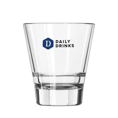 Bedrukking van het DailyDrinks-logo in meerdere kleuren op de voorzijde van het Tumbler Libbey Endeavor 35 cl. glas. Bedrukking van het DailyDrinks-logo in meerdere kleuren op de voorzijde van het Tumbler Libbey Endeavor 35 cl. glas.