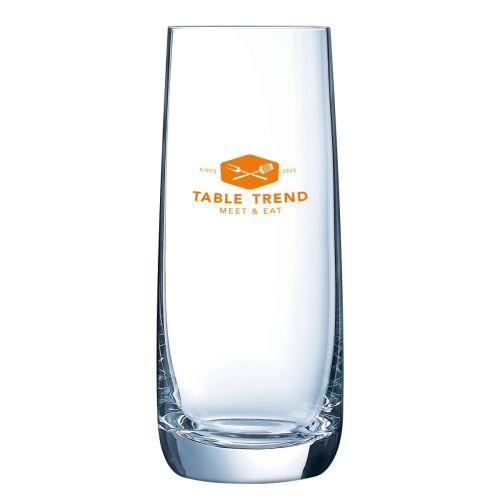 Vigne glas 45 cl met enkelkleurig logo van TableTrend, zichtbaar op de voorkant.