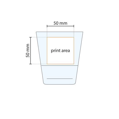 Technische werktekening van waterglas 31 cl met gemarkeerd drukgebied voor logo- of tekstbedrukking. Technische werktekening van waterglas 31 cl met gemarkeerd drukgebied voor logo- of tekstbedrukking.