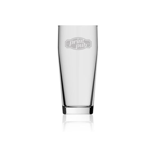 Willibecher bierglas 27 cl. glas met gegraveerd PrintPub-logo op de voorzijde