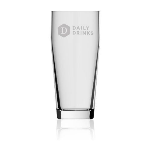 Willibecher 48 cl. glas met gegraveerd DailyDrinks-logo op het voorpaneel